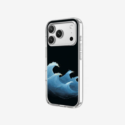Ocean Wave - Clear Silicone angled