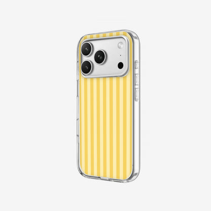 Lemon Stripe - Clear Silicone angled