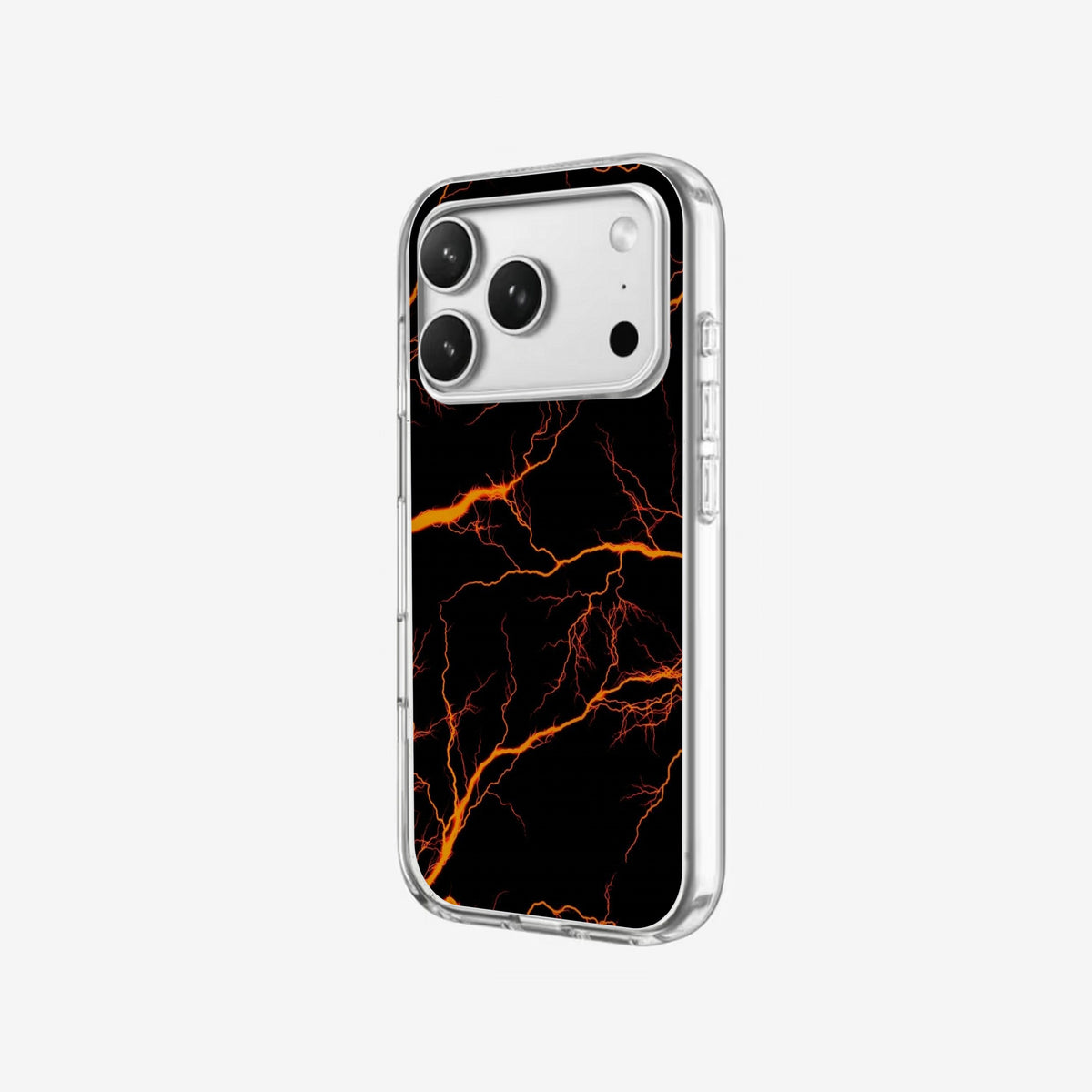 Orange Storm - Clear Silicone angled