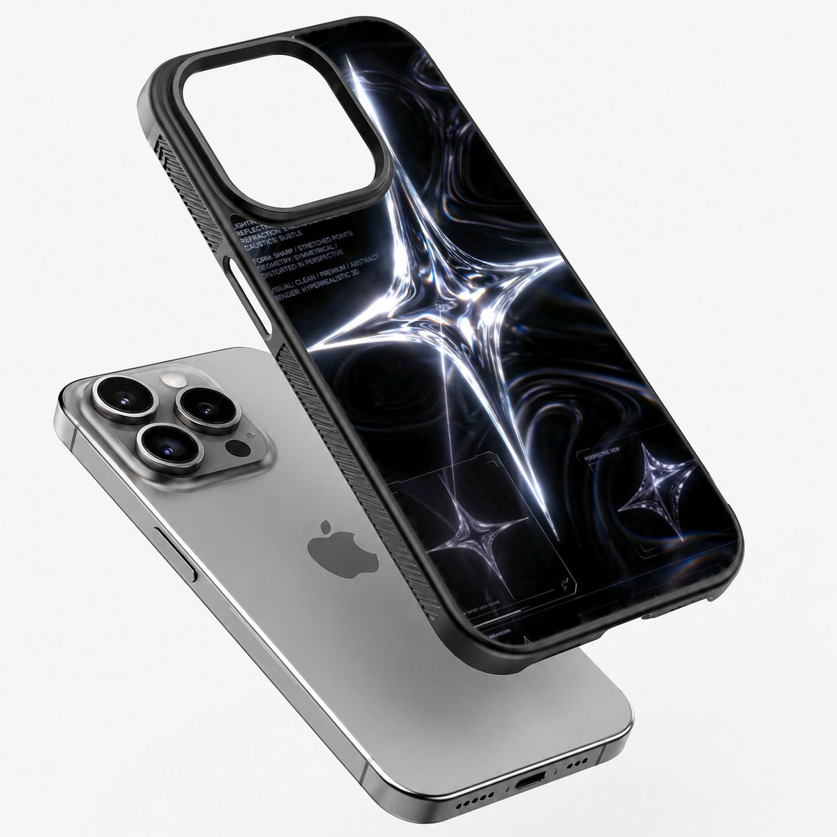 Chrome Star - Bumper Glass Case