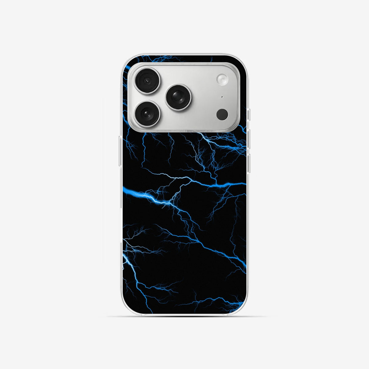 Blue Lightning - Clear Silicone