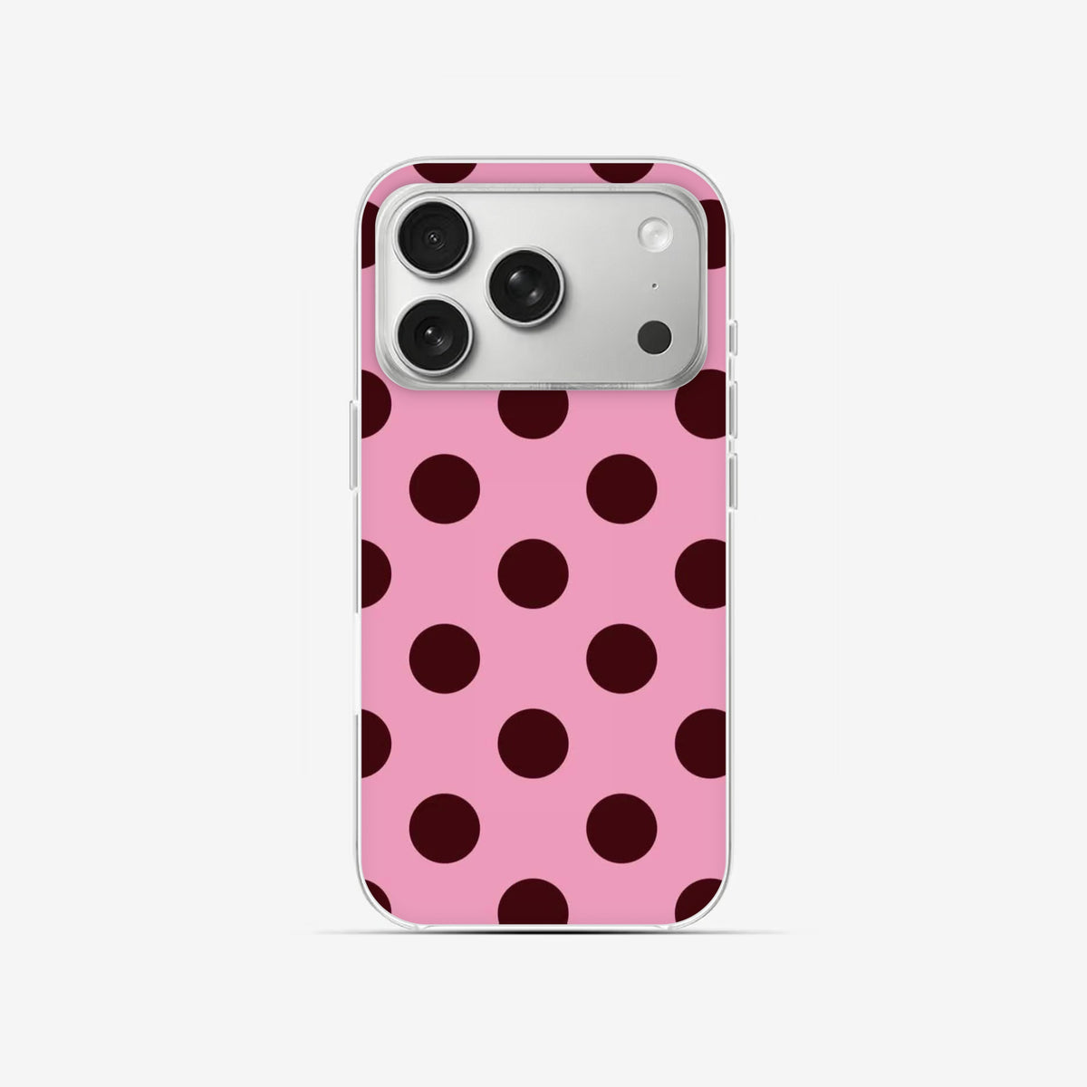 Bubblegum Dots - Clear Silicone