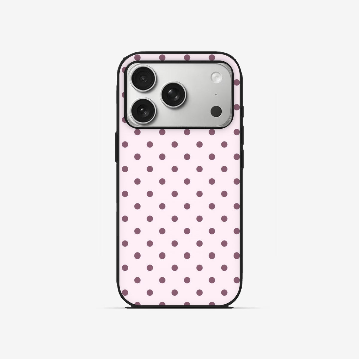 Blush Dots - Black Silicone