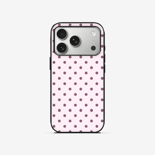 Blush Dots - Black Silicone