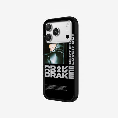 Chrome Type - Black Silicone angled
