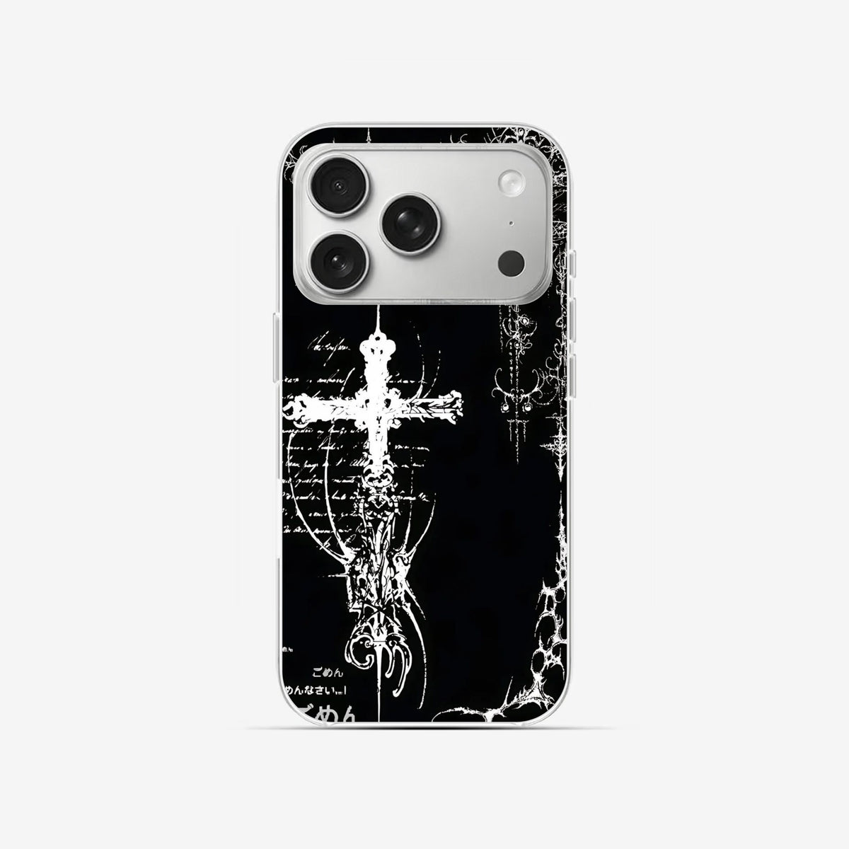 Gothic Cross - Clear Silicone