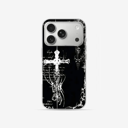 Gothic Cross - Clear Silicone
