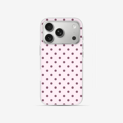 Blush Dots - Clear Silicone