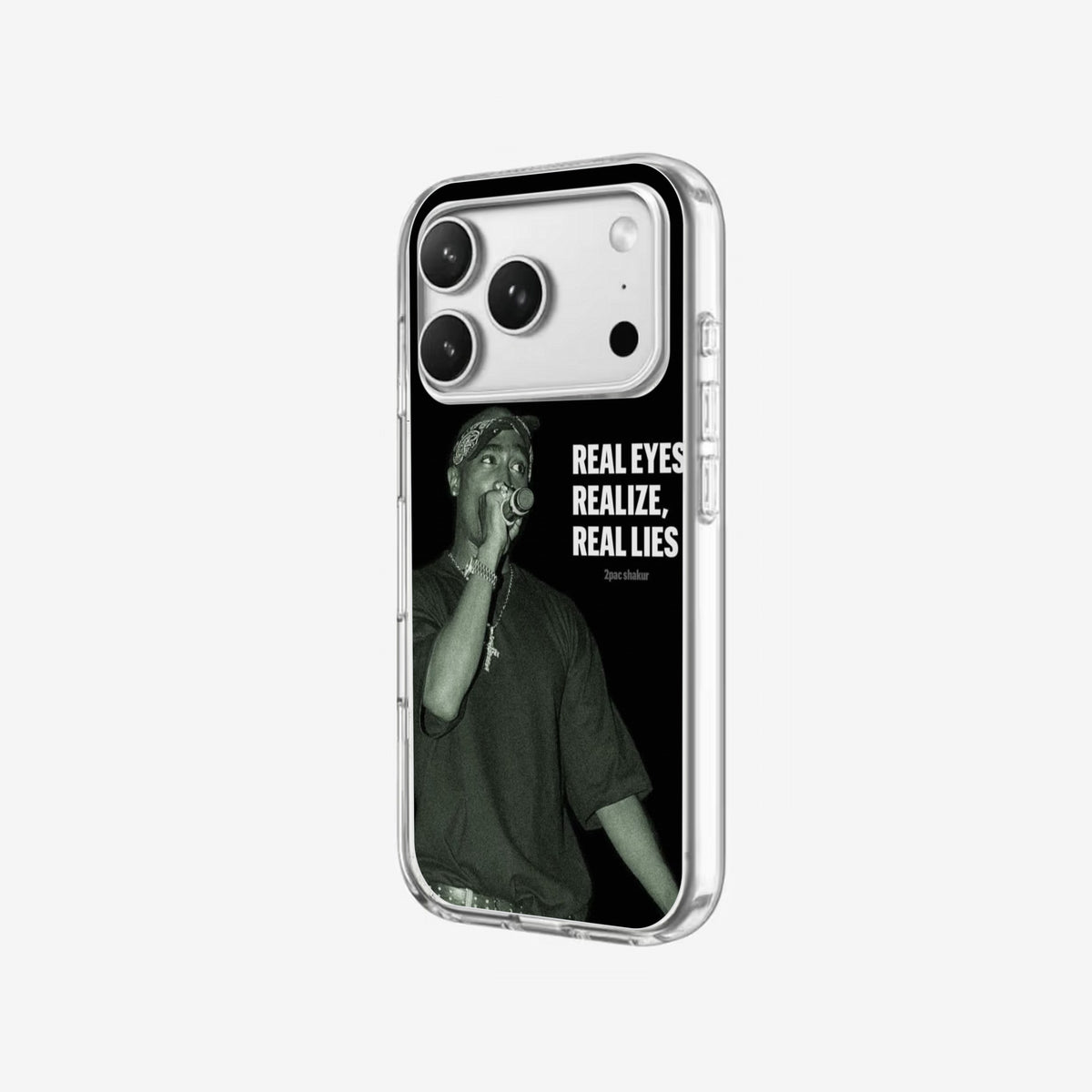 Real Eyes - Clear Silicone angled
