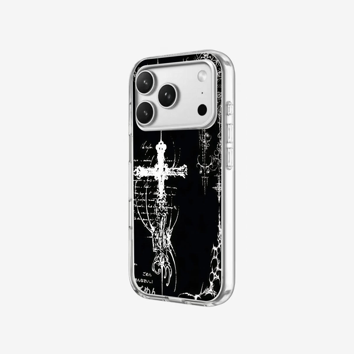 Gothic Cross - Clear Silicone angled