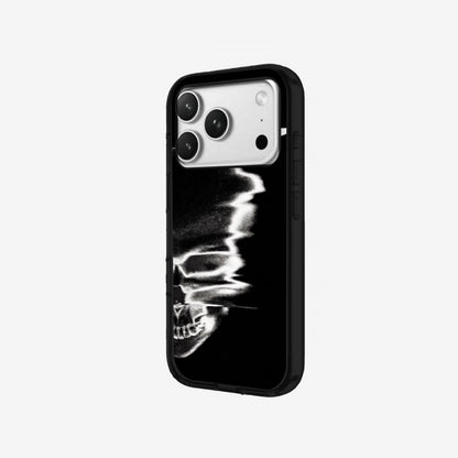 Skull Glitch - Black Silicone angled
