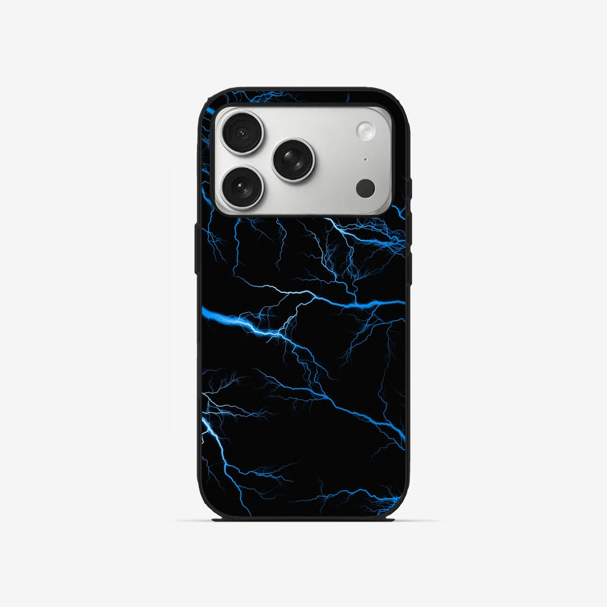 Blue Lightning - Black Silicone