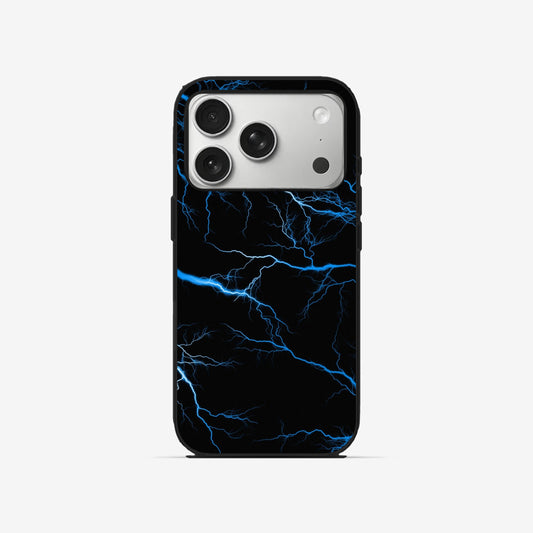Blue Lightning - Black Silicone