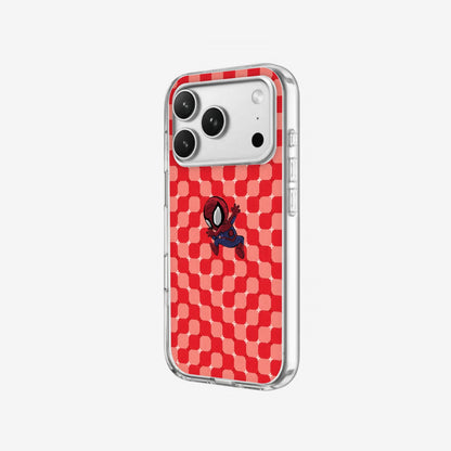 Red Ripple - Clear Silicone angled