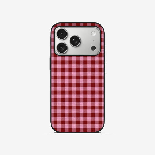 Cherry Gingham - Black Silicone
