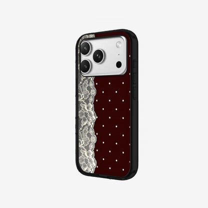 Lacey - Black Silicone angled