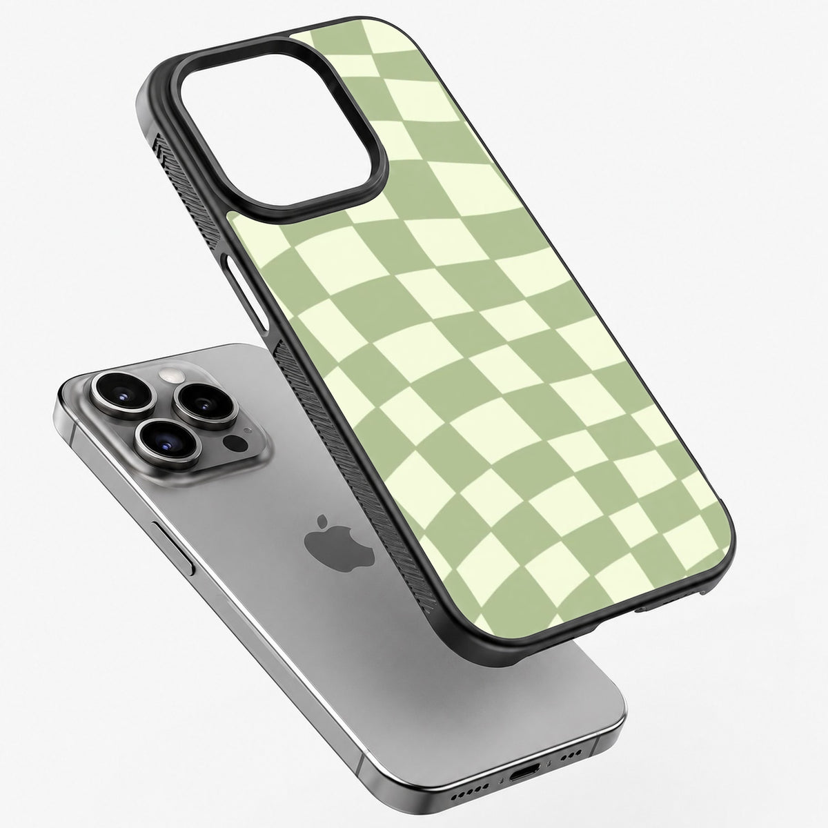 Mint Check - Bumper Glass Case