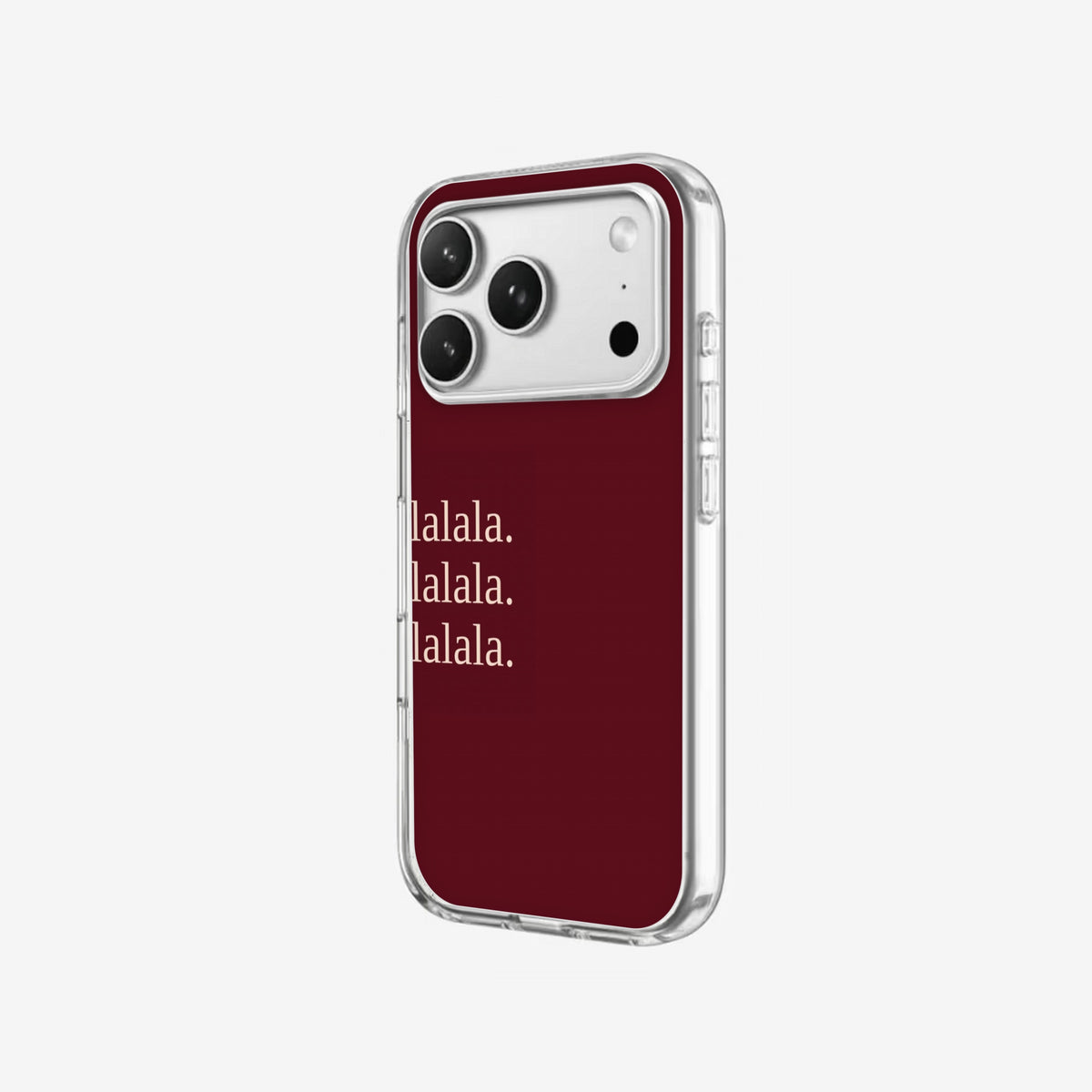 Lalala - Clear Silicone angled