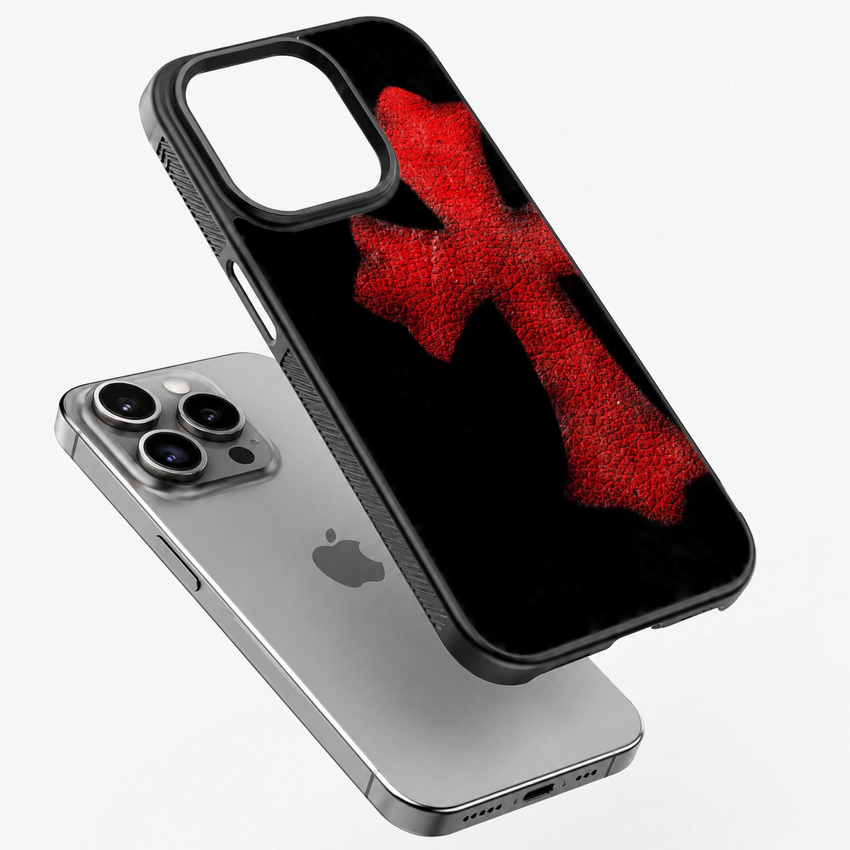 Crimson Cross - Bumper Glass Case