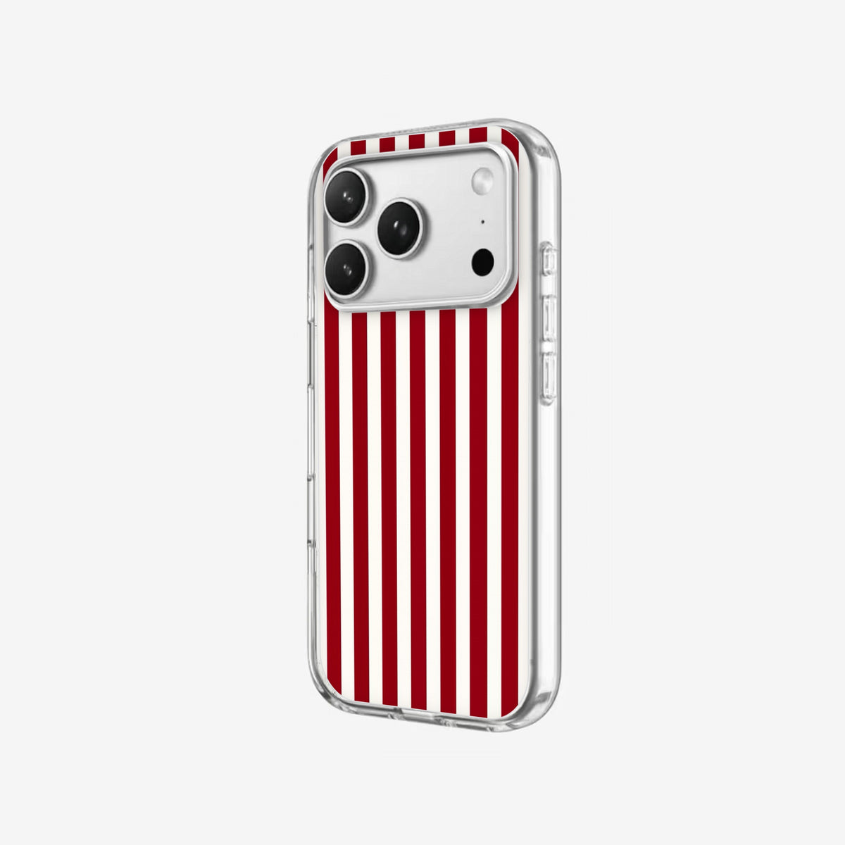 Ruby Stripe - Clear Silicone angled