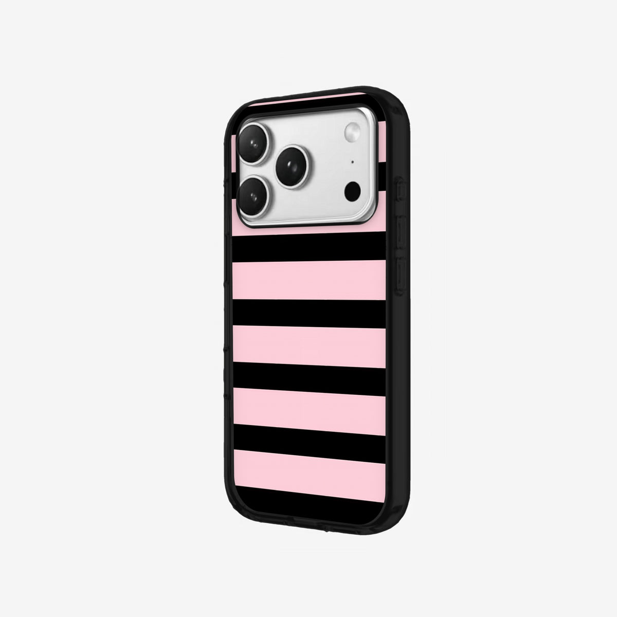 Bubblegum Stripe - Black Silicone angled
