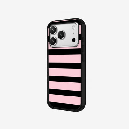 Bubblegum Stripe - Black Silicone angled