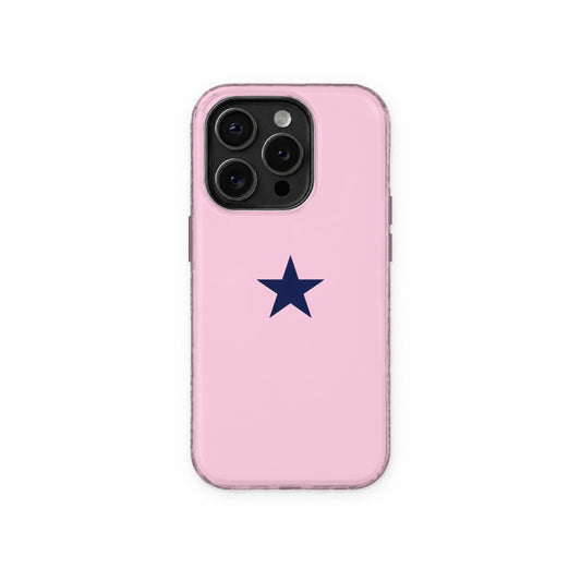 Baby Pink Star Phone Case front view