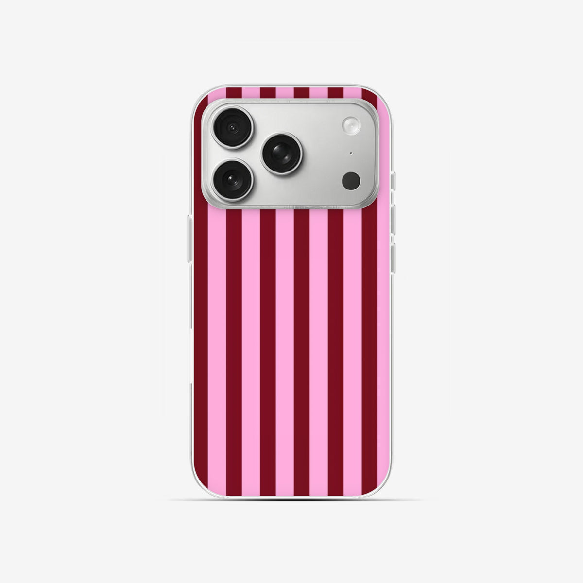 Berry Stripe - Clear Silicone