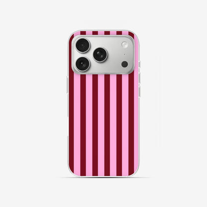 Berry Stripe - Clear Silicone