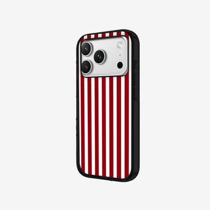 Ruby Stripe - Black Silicone angled