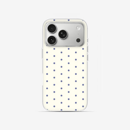 Cream Dots - Clear Silicone