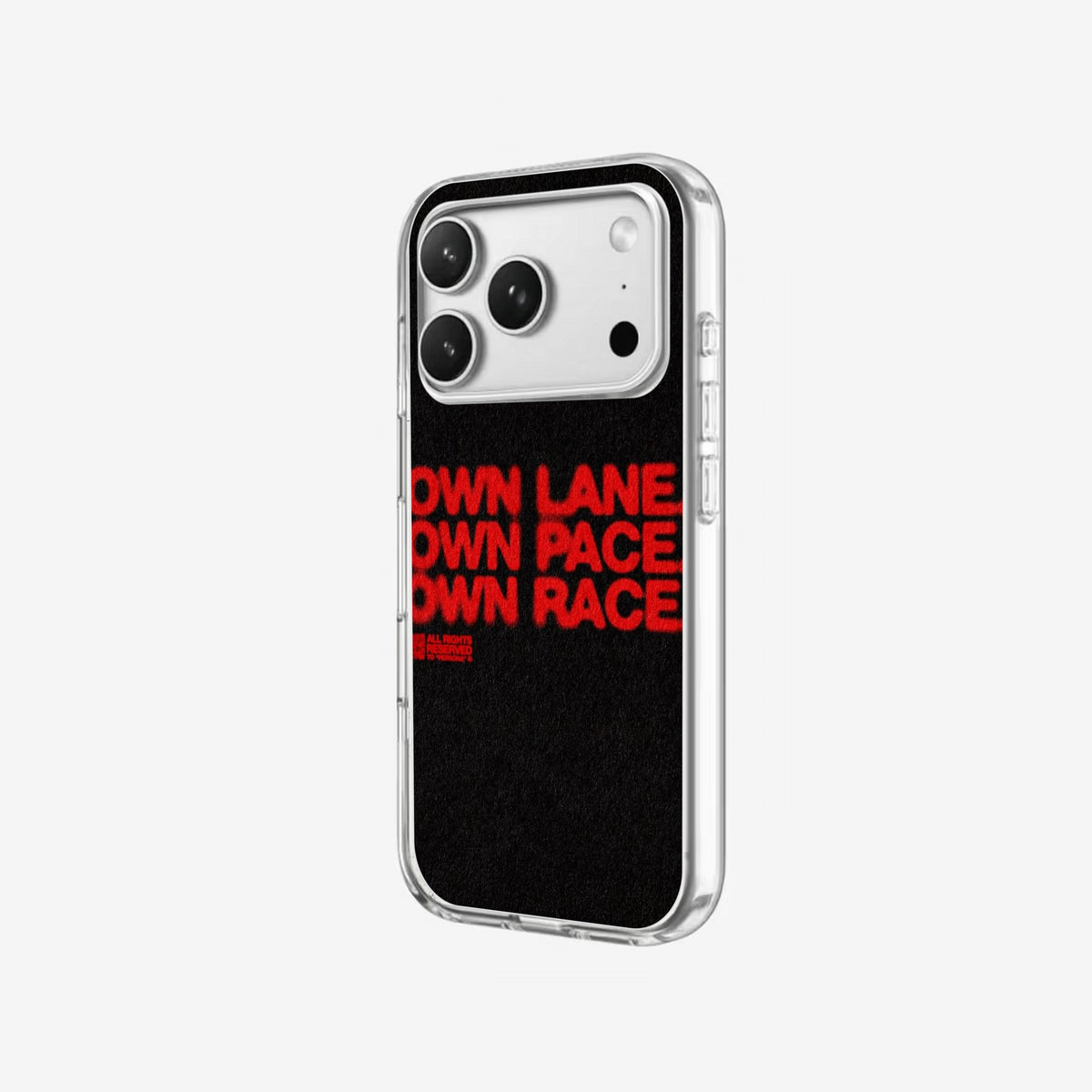 Own Lane - Clear Silicone angled