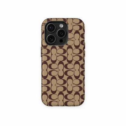 Brown Monogram Phone Case front view