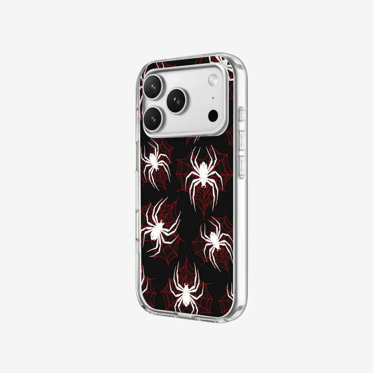 Red Spiders - Clear Silicone angled