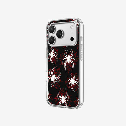 Red Spiders - Clear Silicone angled